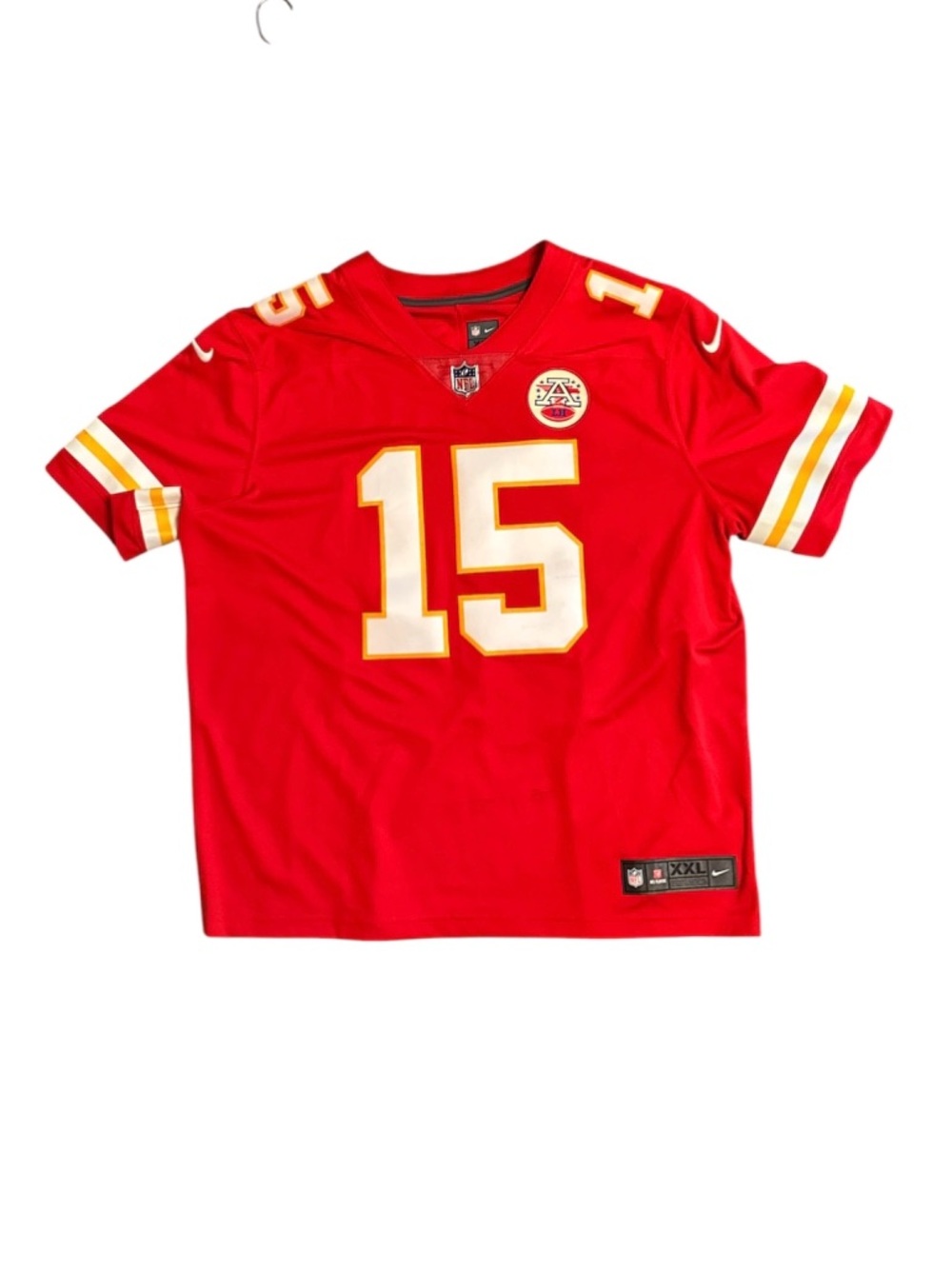 Patrick Mahomes Kansas City Chiefs Nike On Field Dri-Fit Jersey Red AFL Patch